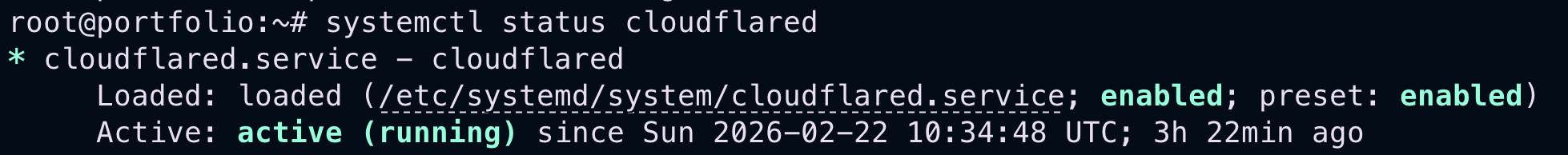 Systemd Cloudflare Status